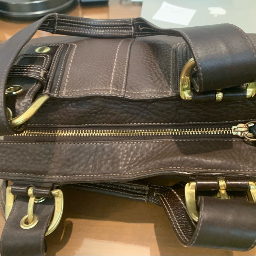Coach Brown Leather Shoulder Bag - Picture 10 of 10